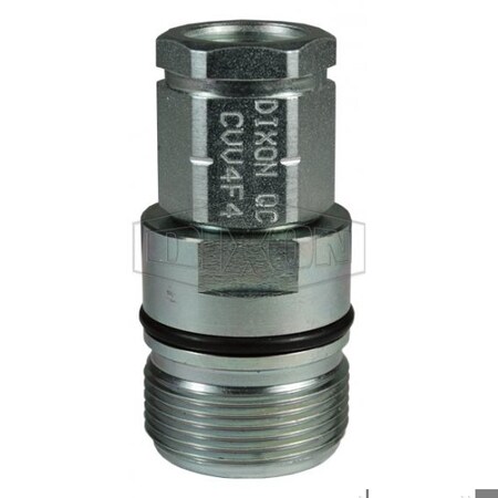 Dixon DQC CVV European Interchange Female Plug, M16 x 1.5 Nominal, Female Metric, Steel CVV3FM1615